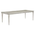 thumbnail image 1 of 78 & 96 in. Nive Faux Diamond Inlay Dining Table with Extension Leaf, Silver, 1 of 1