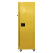 78 Gallon Fireproof and Explosion-proof Safety Cabinet Chemical Liquid Storage Locker with Sockets and Wheels