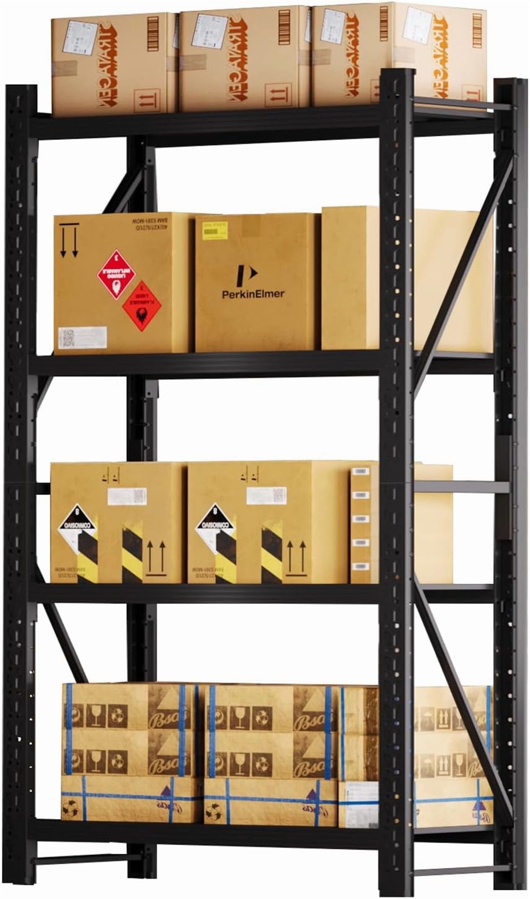 78" H Garage Shelving Units Adjustable Storage Shelves Metal Shelving