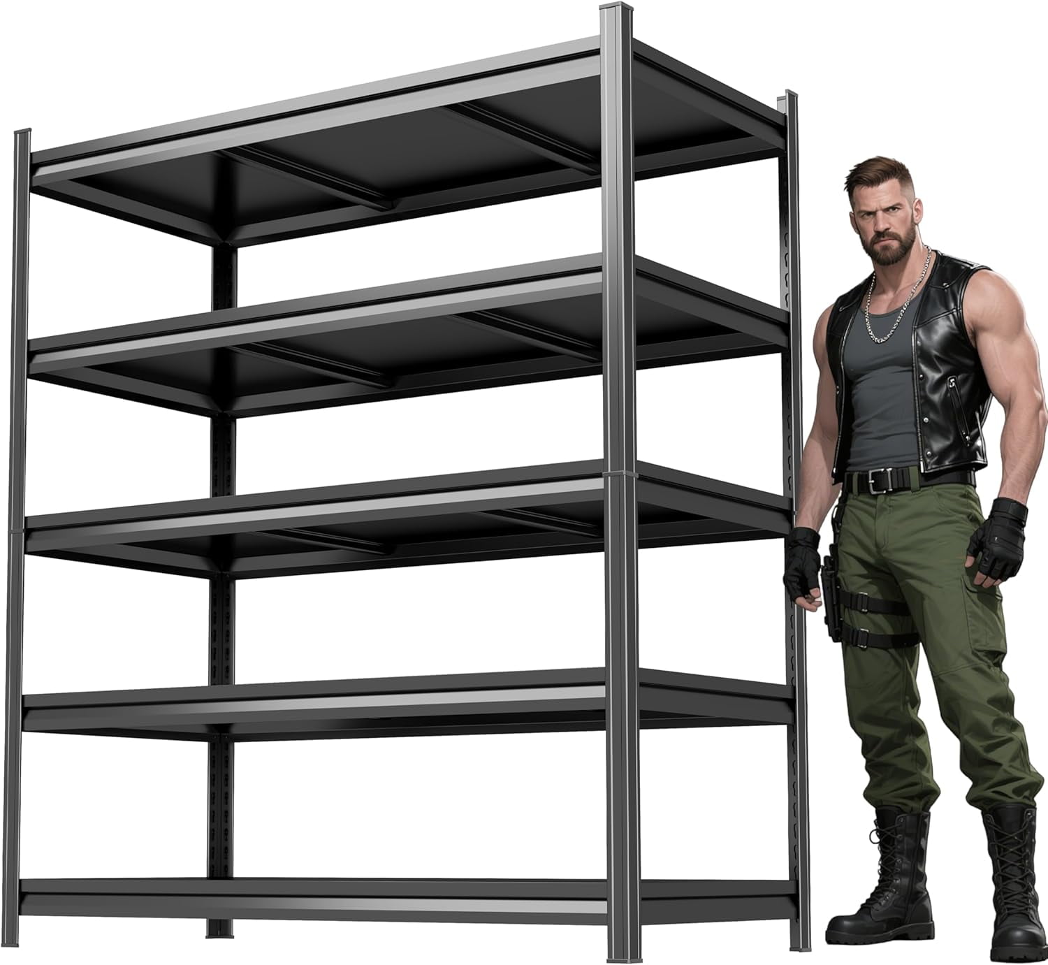 Fresh Look at 78 H Metal Garage Shelving Unit Heavy Duty 5 Tier