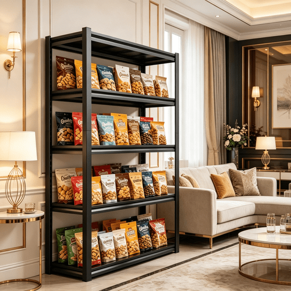 72"H Metal Shelving for Storage,5 Tier Adjustable Kitchen Storage Shelves, Shelving Unit Bookshelf Utility Shelf Metal Storage Rack for Garage Pantry Closet Laundry,18"D x 36"W