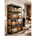 thumbnail image 1 of 72"H Metal Shelving for Storage,5 Tier Adjustable Kitchen Storage Shelves, Shelving Unit Bookshelf Utility Shelf Metal Storage Rack for Garage Pantry Closet Laundry,18"D x 36"W, 1 of 10