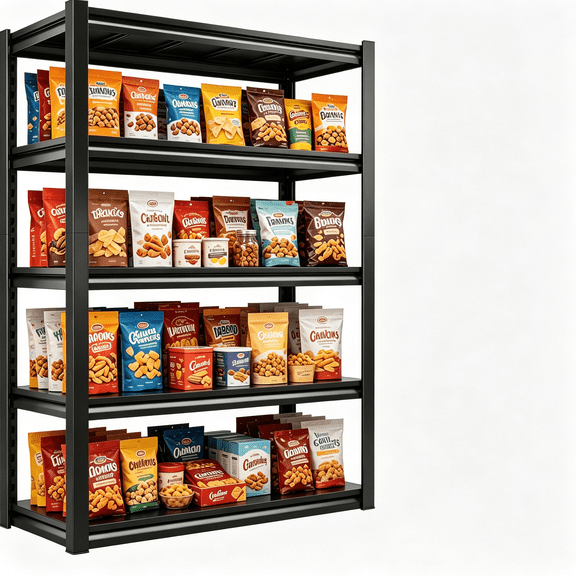 72"H x 36"W x 18"D 5-Tier Garage Shelving Heavy Duty Metal Shelving 3000LBS Storage Shelves Adjustable Metal Shelves for Storage Industrial Garage Shelf for Warehouse Basement Black