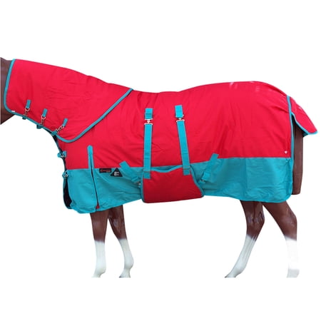 78" Hilason 1200D Waterproof Winter Horse Turnout Blanket Neckcover Belly Wrap