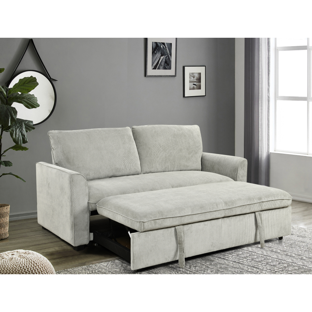 78 Inch 3 in 1 Convertible Sleeper Sofa Bed, Modern Fabric Loveseat ...