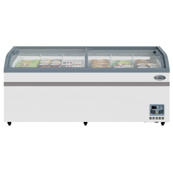 78 Inch Manual Defrost Island Chest Freezer 19 cu. ft. Capacity in White
