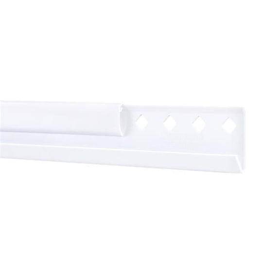 78-Inch Steel Hanging Rail - White - Durable Storage Solution