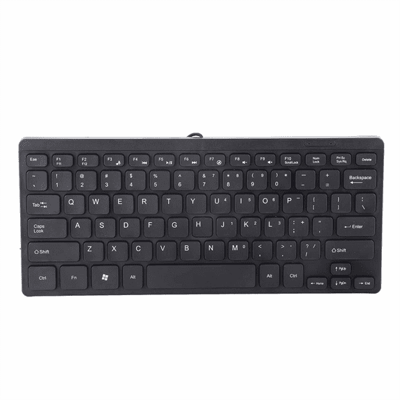78 Keys USB Wired Keyboard ABS Waterproof Multimedia Computer Keyboard for Home PC Desktop Laptop