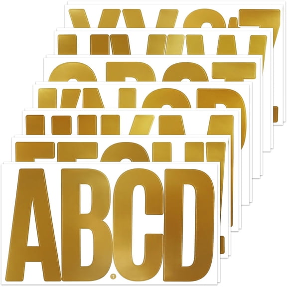 78 Large Alphabet Stickers, 14 Sheets 6 Inch Self-Adhesive Vinyl Letters Sticker for Mailbox, Doors, , Classroom Decor and Outdoors,