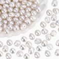 thumbnail image 1 of 78 Pcs Natural Cultured Freshwater Pearl Beads 6~8mm Irregular Pearl Beads Strand Rondelle Pearl Loose Beads with 0.6mm Hole, 1 of 7