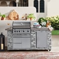 thumbnail image 1 of Prokan 78-Inch Pro Elite 5-Burner Infrared Grill with Rotisserie, Weather Resistant Countertop Design, 1 of 19