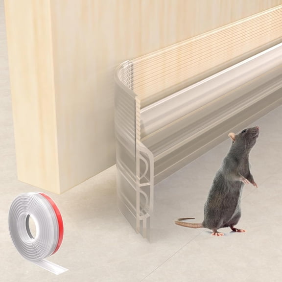 78" Transparent Under Door Draft Stopper Exterior,Bottom Door Sweep Sound Proofing,Soundproofing Noise Blocker,Gap Filler Soundproof Seal Strip