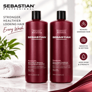 $78 Value Sebastian Penetrait Strengthening and Repair Shampoo and Conditioner Duo Set, 33.8 oz.