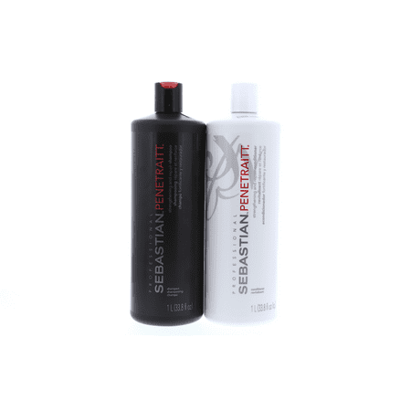 ($78 Value) Sebastian Penetrait Strengthening and Repair Shampoo and Conditioner Duo Set, 33.8 oz.
