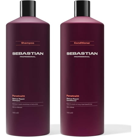 ($78 Value) Sebastian Penetrait Strengthening and Repair Shampoo and Conditioner Duo Set, 33.8 oz.