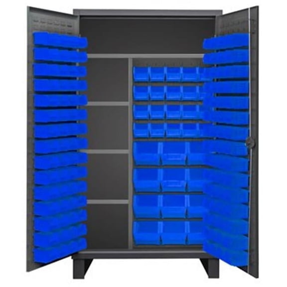 78 in. 12 Gauge Maintenance Cabinets, Gray - 1900 lbs