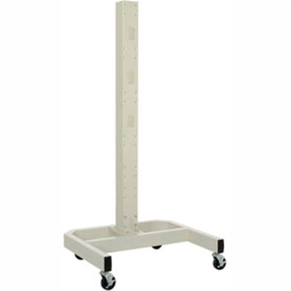 78 in. Mobile Post with Caster Base - Beige