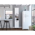 thumbnail image 1 of 78 in. Modern White Sleek & Tall Pantry Cabinet, 1 of 1