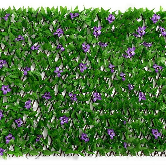 78 inch Expandable Fence Privacy Screen for Balcony Patio Outdoor, Faux Ivy Fencing Panel for Backdrop Garden Backyard Home Decorations
