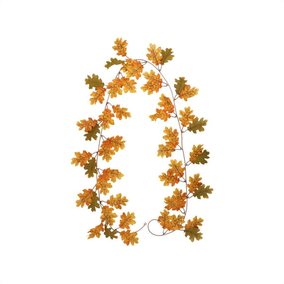 78-inch Realistic Fake Vines, Fall Maple Leaf Artificial Garland, Fake Hanging Plants Faux Greenery for Indoor Outdoor Hanging Decorations, Fireplace Mantle Swag