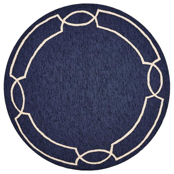 78 x 114 in. Ocean Polypropylene Rug