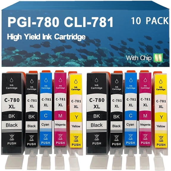 780 PGI780 PGI-780 Ink Cartridge Compatible for Canon Series TS707 TR8570 TS8170 TS8270 TS9170 Printers