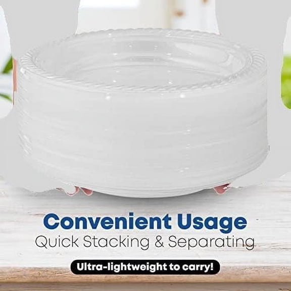 780 Piece Disposable Clear Tableware Set for 120 Guests by