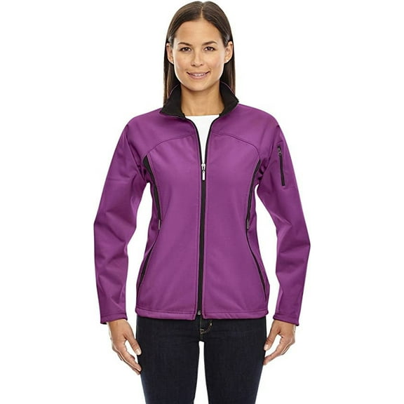 78034 North End Ladies Three-Layer Performance Jacket Plum Rose XL