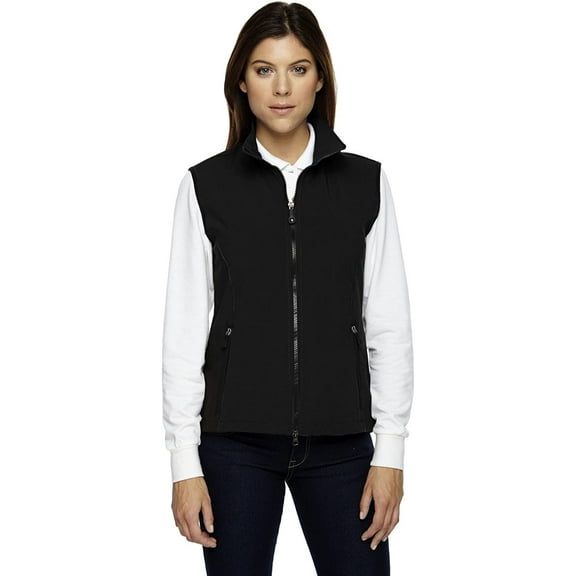 78050 North End Womens Soft Shell Performance Vest Black XS