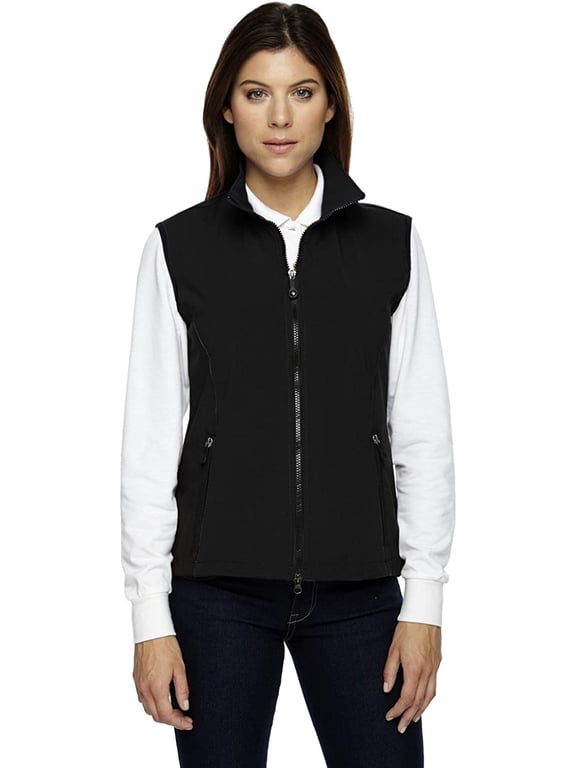 78050 North End Womens Soft Shell Performance Vest Black XS