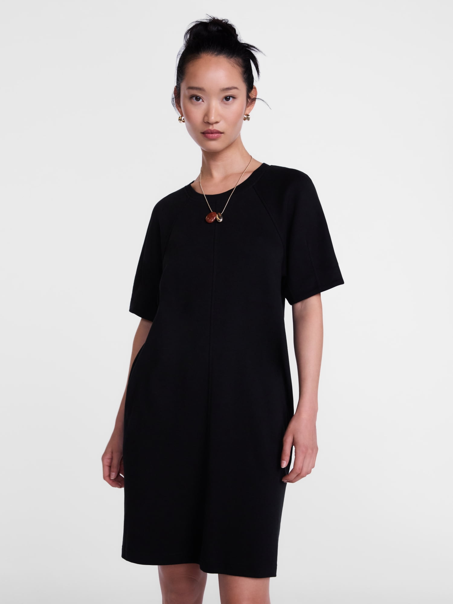 Scenario Women's and Women's Plus Mini Dress with Short Raglan Sleeves, Sizes XS-4X