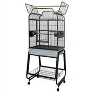 782217 Black Economy Open Victorian Top Bird Cage with Plastic Base, by A&E Cage Company