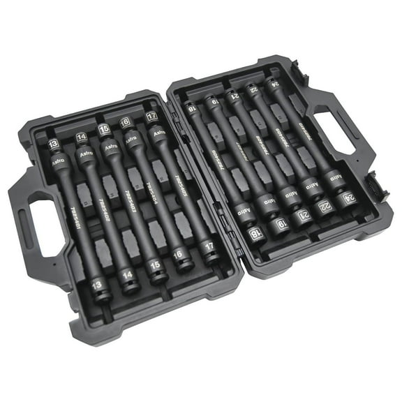 78254 10pc 1/2" Drive 6Pt Pinless Universal Torque-Saver Impact Extension Socket Set - Metric