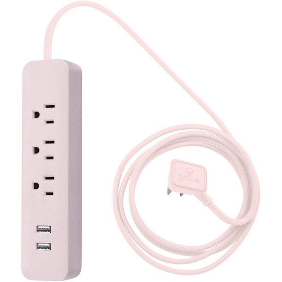- 78257 Designer Series Power Strip, Rose 3 Outlet