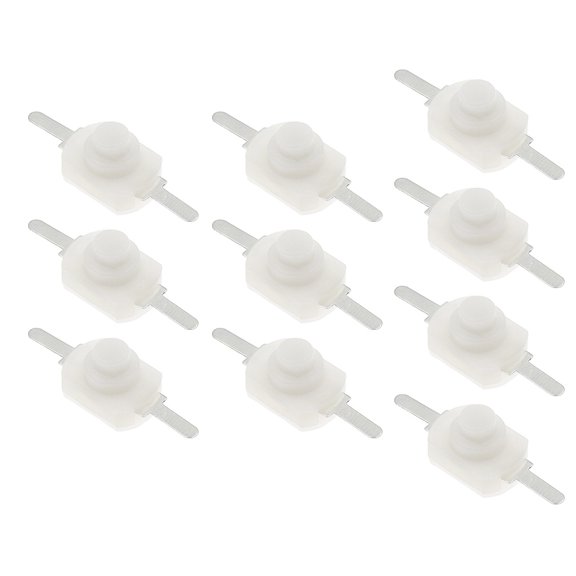 7829 10Pcs High Strength Plastic Small Device Switches Auto Locking Push Button Switches