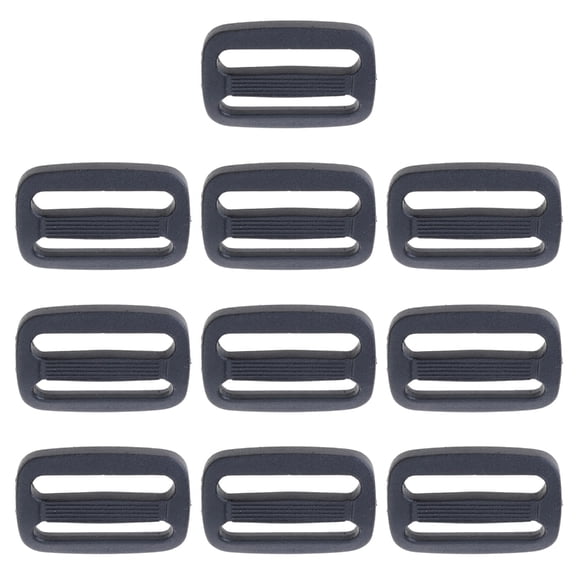 7829 10Pcs Plastic Tri-Glide Slide Buckle Adjustable Webbing Triglides Sliplock Slider Buttons for Belt Backpack Bags Parts