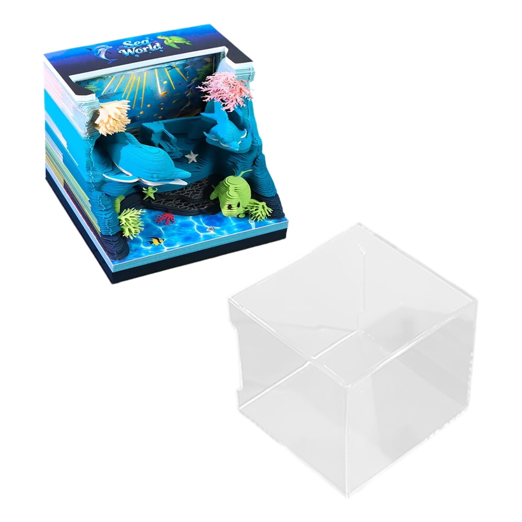 7829 2026 Weekly Calendar Featuring Elegant Underwater World Paper Design For Office Desk Display And Note Keeping