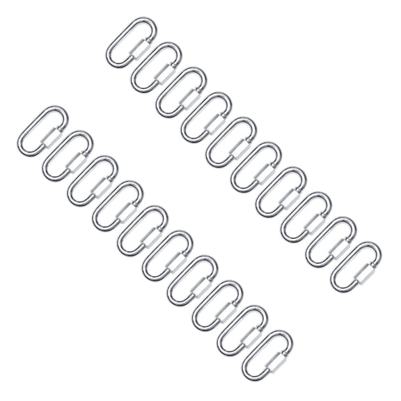 7829 20pcs Heavy Duty Chain Link Silver Steel Fast Connect Coupler for Rigging Use