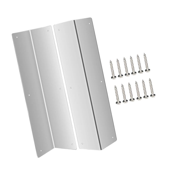 7829 2Pcs Siding Corner Guards Protector with 89° Angles Rustproof Metal Corner Guard