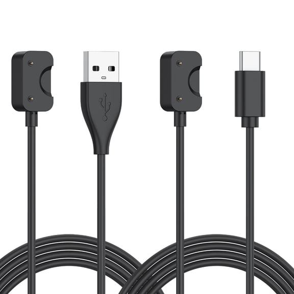 7829 2pcs Charging Cable Wire for Fit 3 Featuring USB C and USB A Types 100cm Magnetic Connection ABS Durability