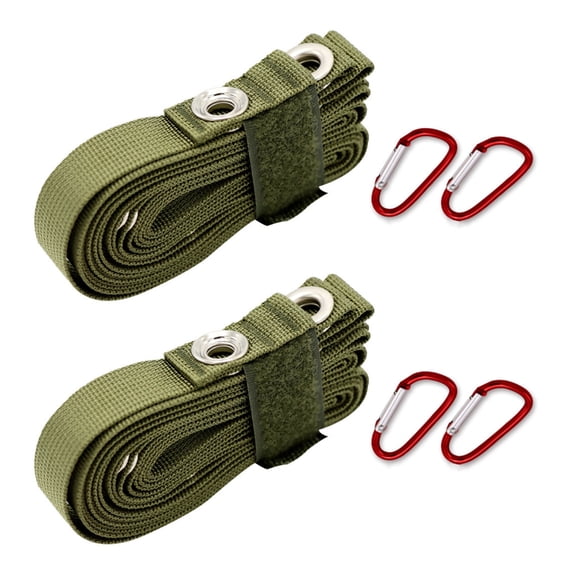 7829 2set Nylon Extension Cord Rope Outdoor Camping Backpacking Tool with 2 Carabiner