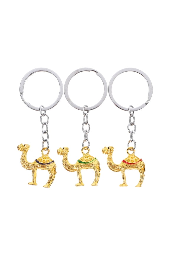 7829 3 Pieces Portable Camels Shape Key Holders for Easy Carry and Security
