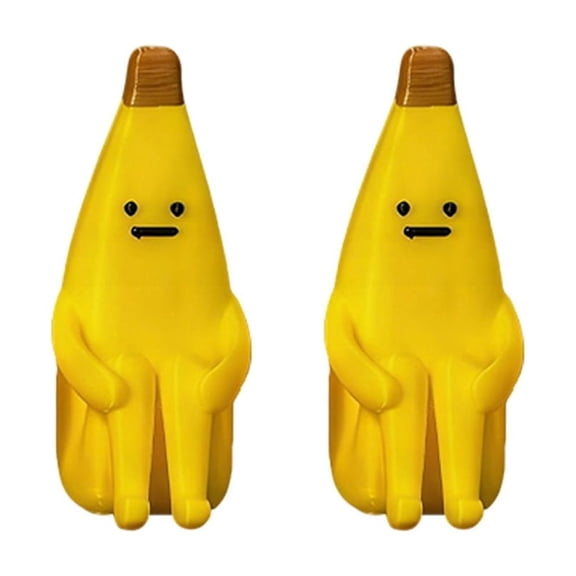 7829 3D Printed Banana Figurines Banana Model Toy Funny Sitting Banana Statue Gift