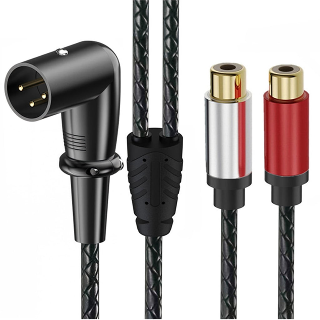 7829 3Pin to 2RCA Y Splitter Patching Cable 2RCA Male to 3Pin Female ...
