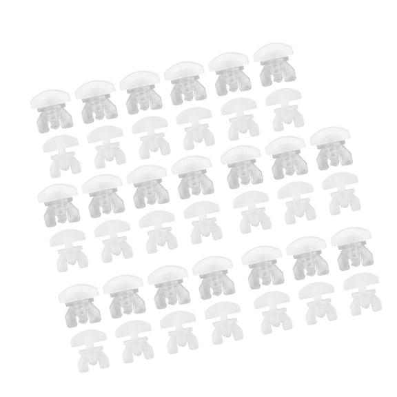 40Pcs Drapery Rails Sliding Gliders Curtain Fasteners Curtain Track Stoppers Curtains Track Hardware Enduring