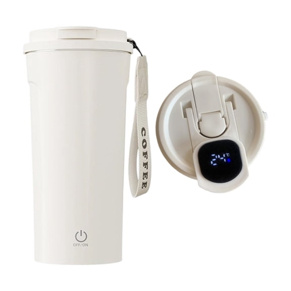 7829 450ml Automatic Magnetic Stirring Cup With Touch Operation Nonrust Steel Construction For Perfect Beverage Mixing In Office Or Home Setting