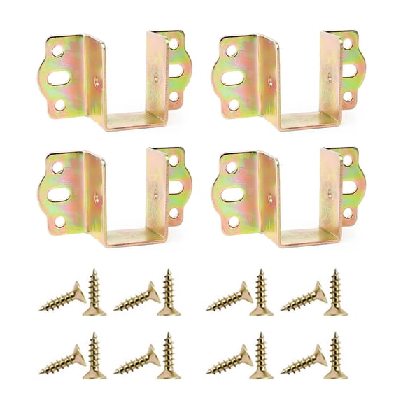 7829 4pack Foldable Brackets Auto-Lock Hinges Hardware with Screws Lock Extension