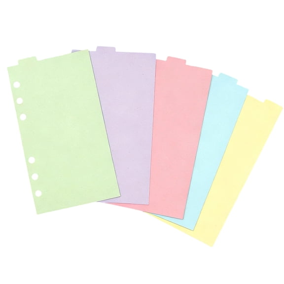 7829 5Pcs Pastel Index Tabs For Organizing Reports Note And School Projects