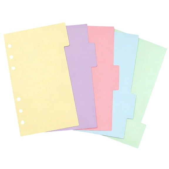 7829 5Pcs Pastel Index Tabs For Organizing Reports Note And School Projects
