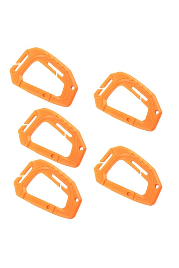 7829 5pack D Rings Shape Caribeaners Locking Carabiner Carabiner Clip Heavy Type for Outdoor Activity